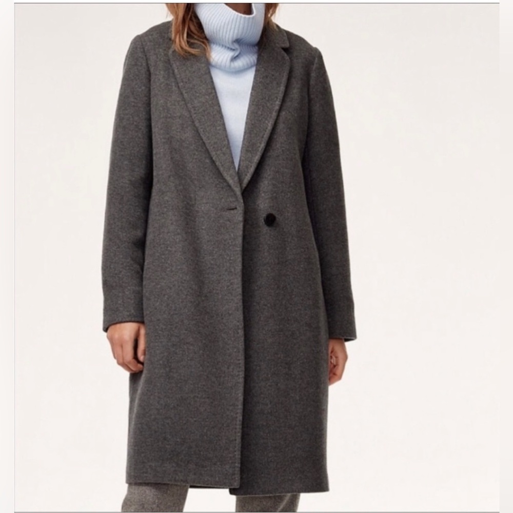Aritzia Babaton Stedman coat - dark grey colour